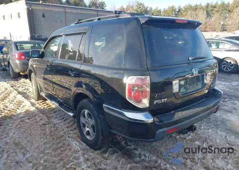 2007 Honda Pilot Ex-L from USA, damaged, VIN 2HKYF18517H538792